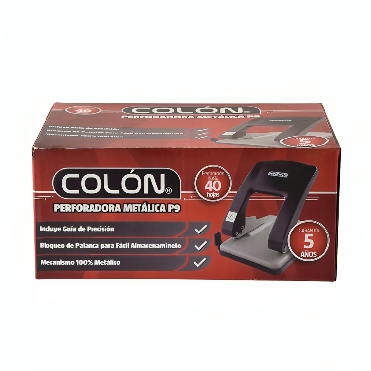 PERFORADORA 40 HOJAS NEGRO – COLON - 1