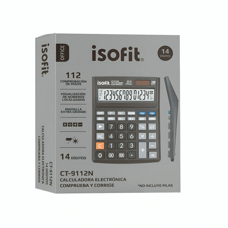CALCULADORA 14 DIGITOS – ISOFIT - 1