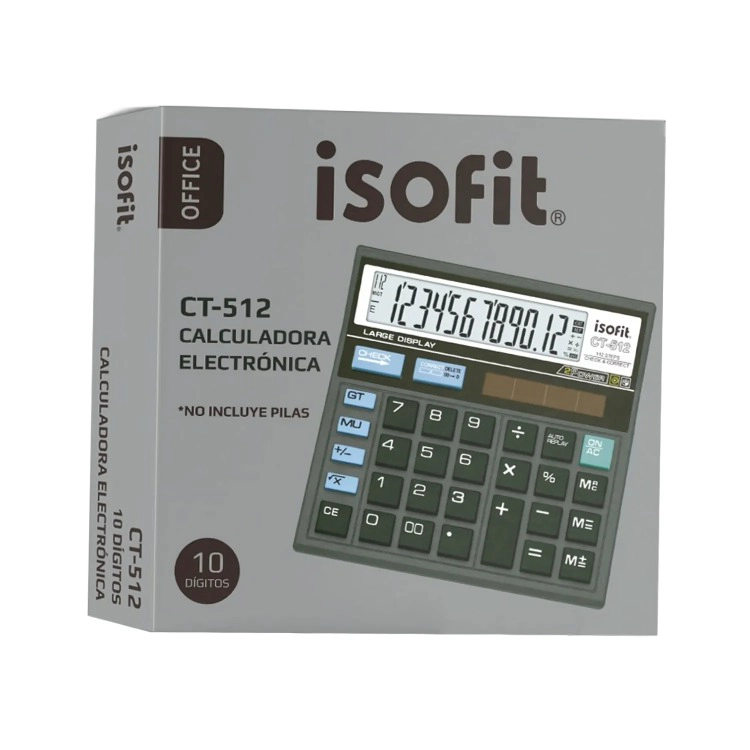 PACK 2 CALCULADORA 10 DIGITOS – ISOFIT - 2