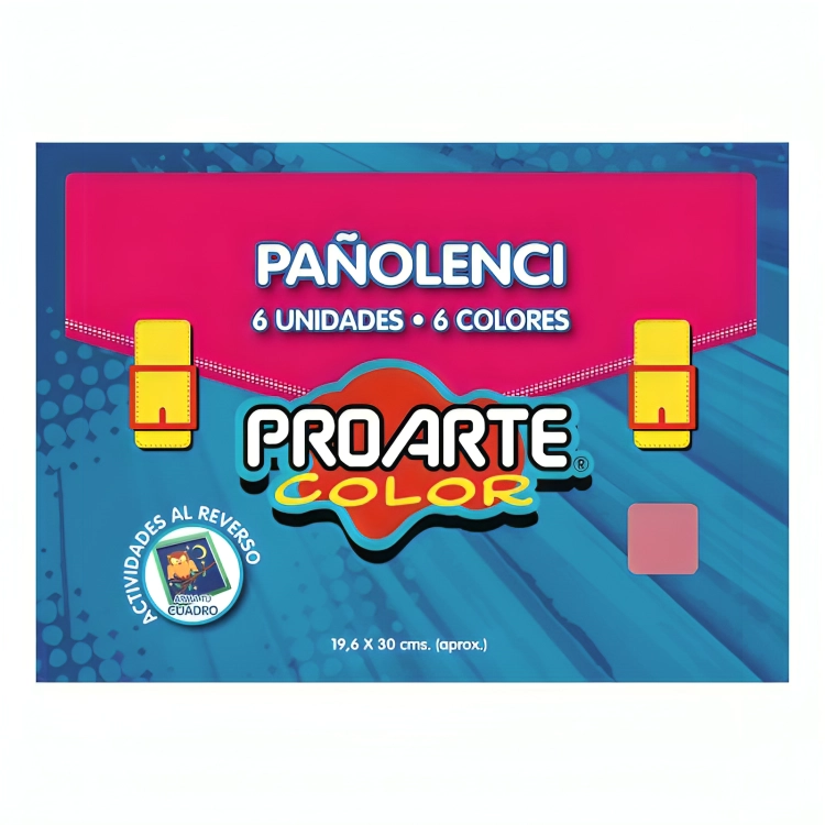 PACK 2 ESTUCHE PAÑOLENCI 6 HOJAS COLORES – PROARTE - 2