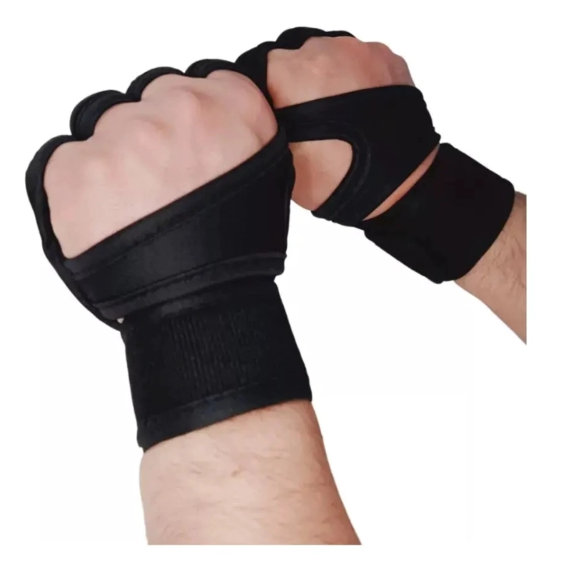 GUANTES CALLERAS PROTECTORAS MANOS LEVANTAMIENTO PESAS BARRA - 1