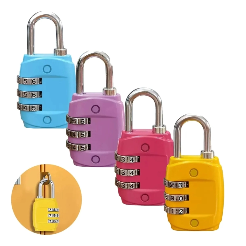 PACK X 3 CANDADOS PARA EQUIPAJE CANDADOS PEQUEÑOS PARA  MALETA - 1