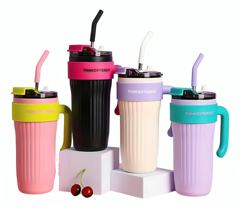 VASO TE RMICO MOTIVACIONAL 900ML COLORES SURTIDOS CON PITILLO - 2