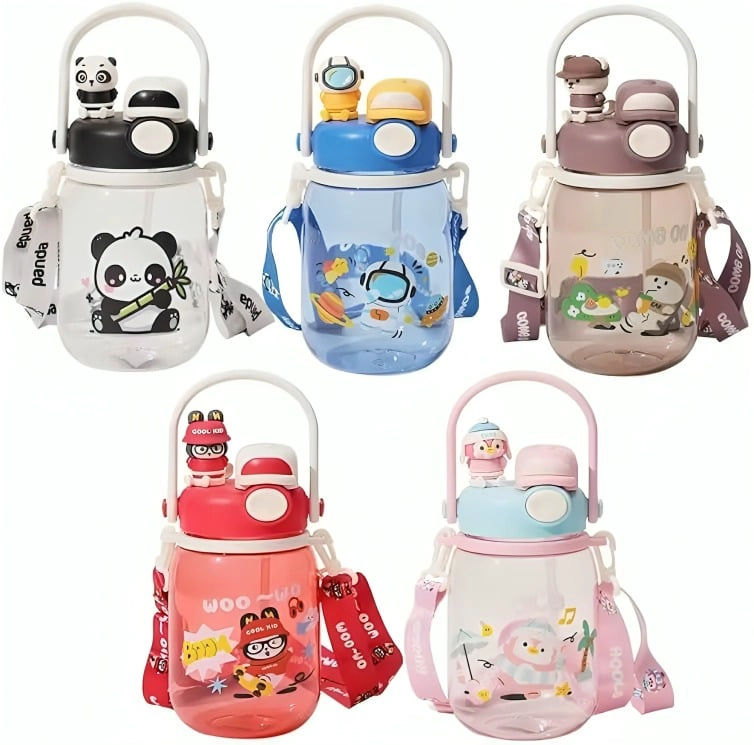 VASO COOLER AGUA KIDS PARA NIÑAS Y NIÑOS 1000ML - 1