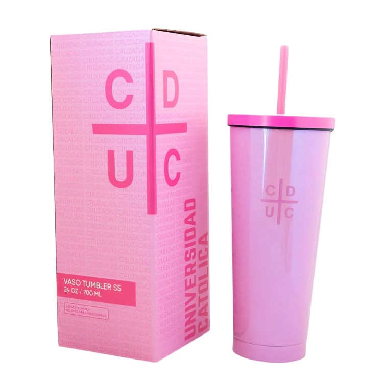 VASO TUMBLER PINK U CATOLICA - 4