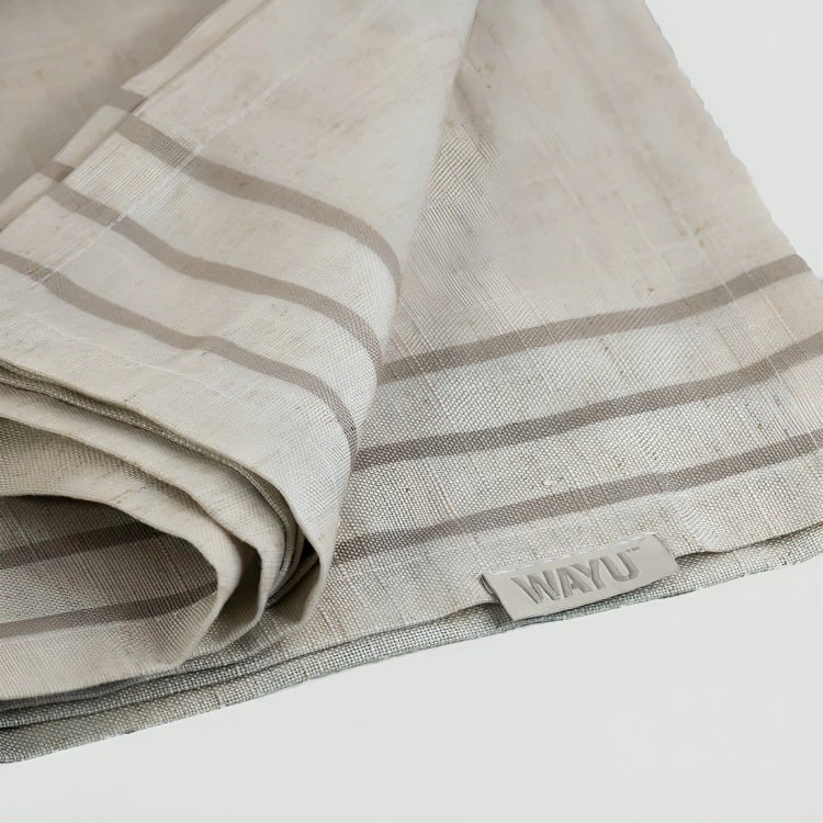 MANTEL RECTANGULAR 140 X 240CM LINO BLENDED BEIGE WAYU - 1