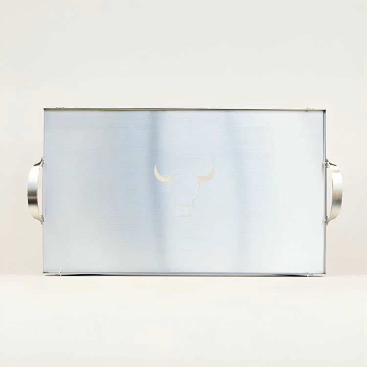 PLANCHA ACERO INOX + SOPORTE ALTURA 48X28X2 WAYU - 2