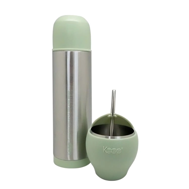 SET MATE + TERMO BALA KEEP VERDE - 1