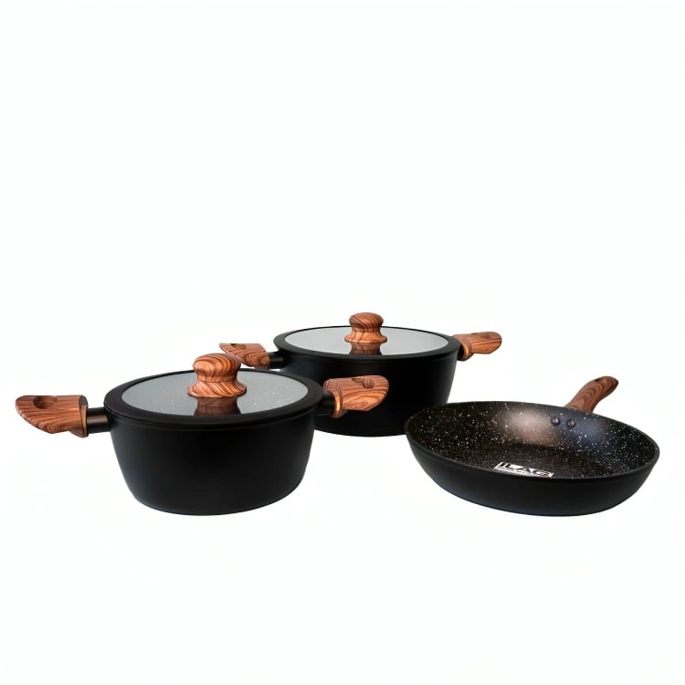 BATERIA DE COCINA ANTIADHERENTE 5 PIEZAS KEEP GRANITE LINE - 2