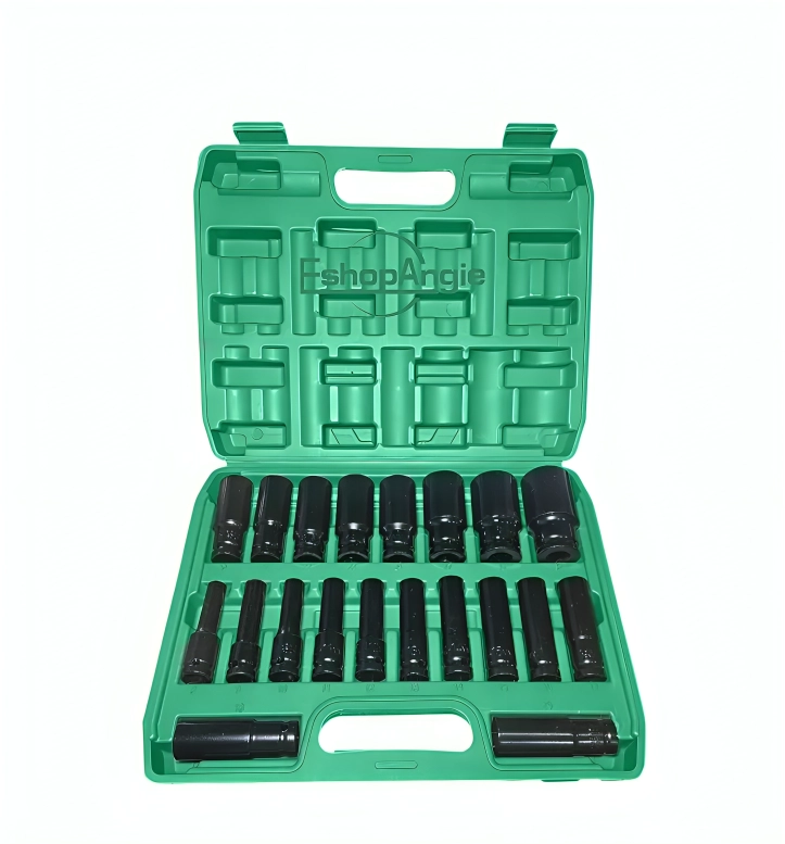 JUEGO DADOS LARGOS DE IMPACTO 8 - 32MM 20 PIEZAS - 1