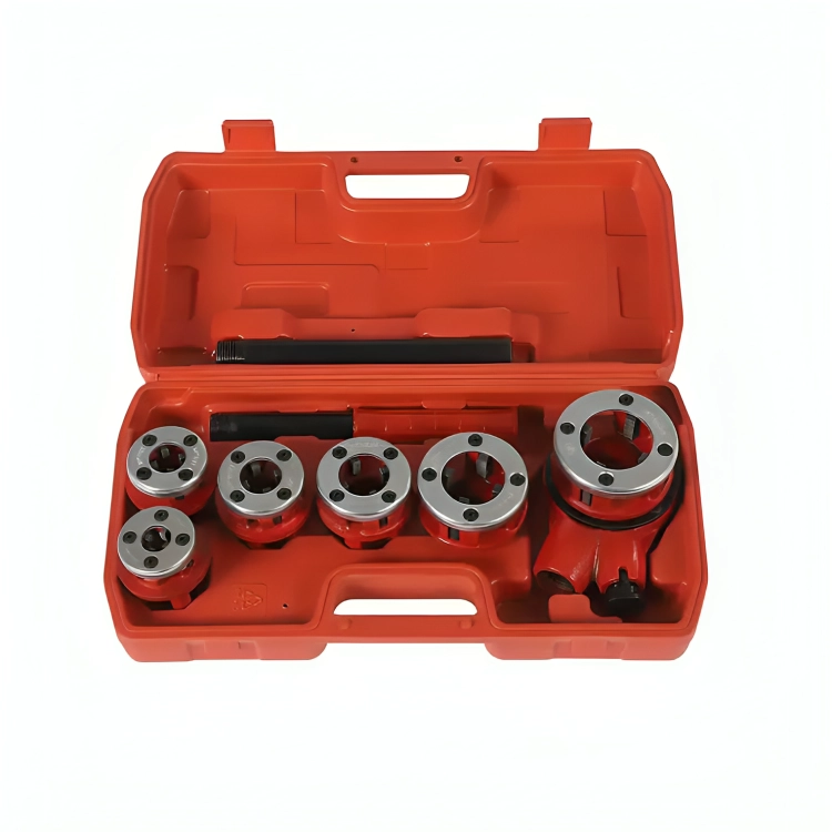 SET JUEGO DE TERRAJAS MANUAL PARA TUBO 6 PIEZAS 1/2 - 1 1/4 - 1