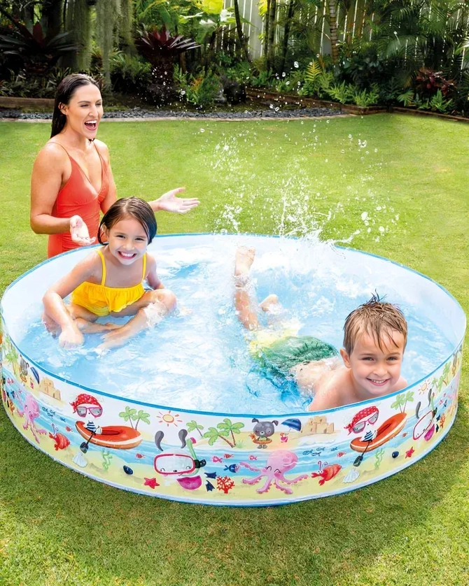 PISCINA RIGIDA REDONDA PARA NIÑOS 152X25CM - 2