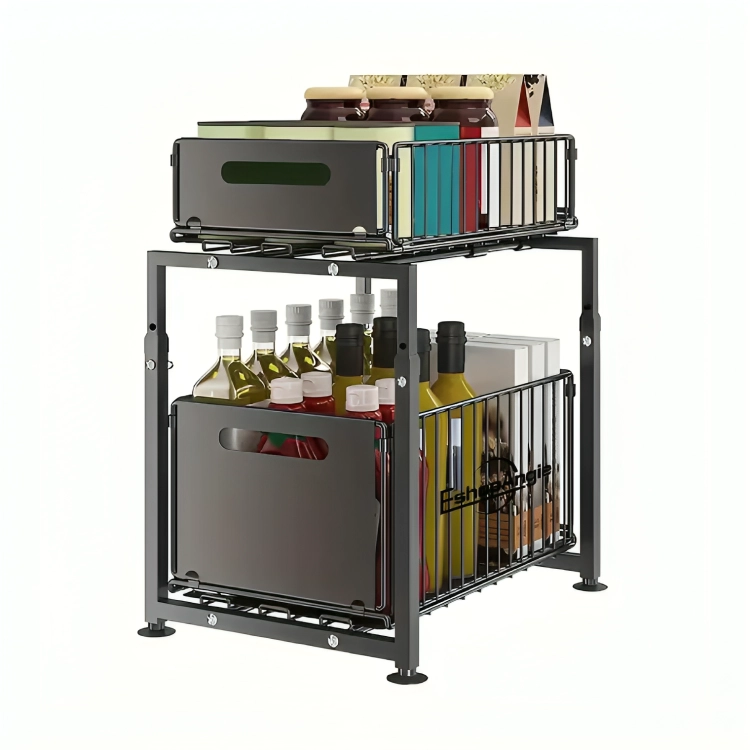 ESTANTE ORGANIZADOR MULTIUSO DESLIZANTE COCINA BAÑO 2 PISO - 2