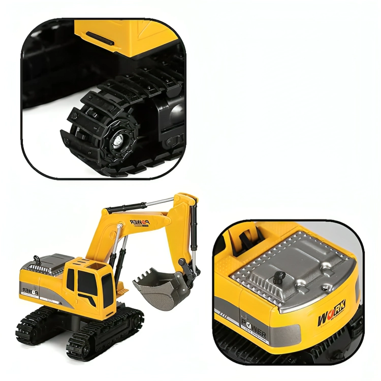 EXCAVADORA RC CONTROL REMOTO 1:24 JUGUETE RECARGABLE - 1