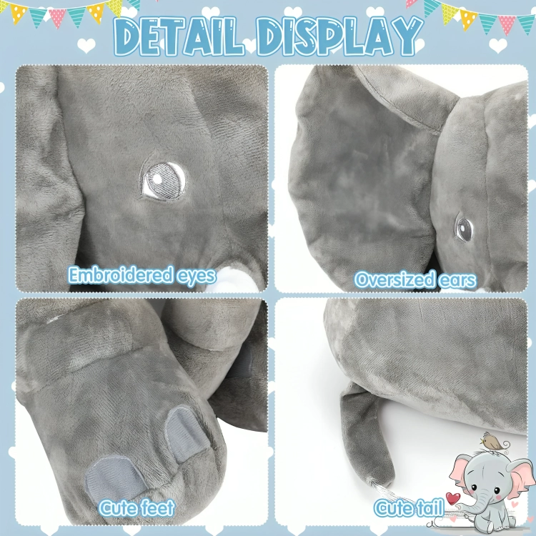 ALMOHADA ELEFANTE DE SOPORTE PARA BEBE S 0 A 3 AÑOS - 1