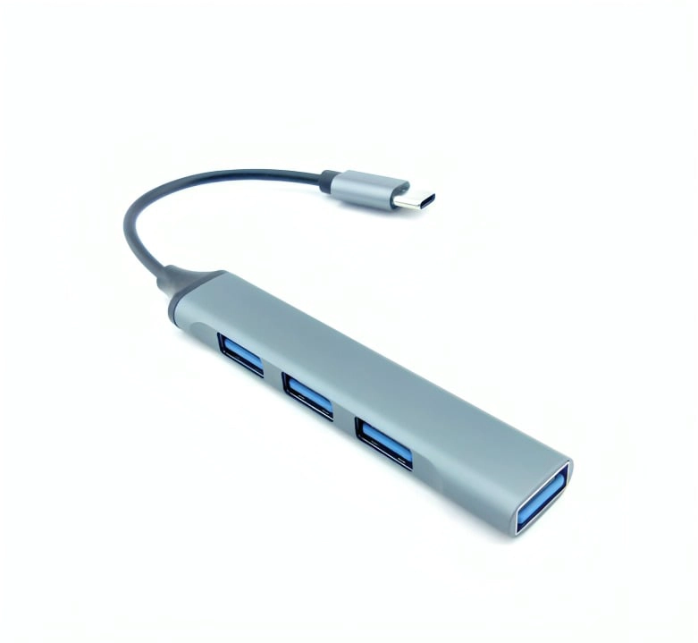 GENÉRICO HUB TYPE-C A 4 PUERTOS USB 3.0 DK ALUMINIO