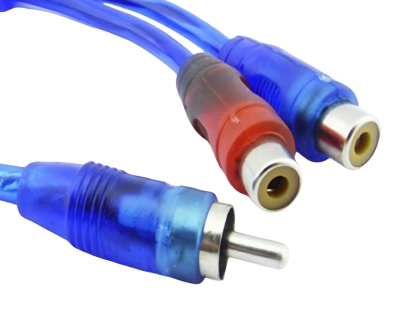 CABLE ADAPTADOR PARA AUDIO  2 RCA AZUL - 3