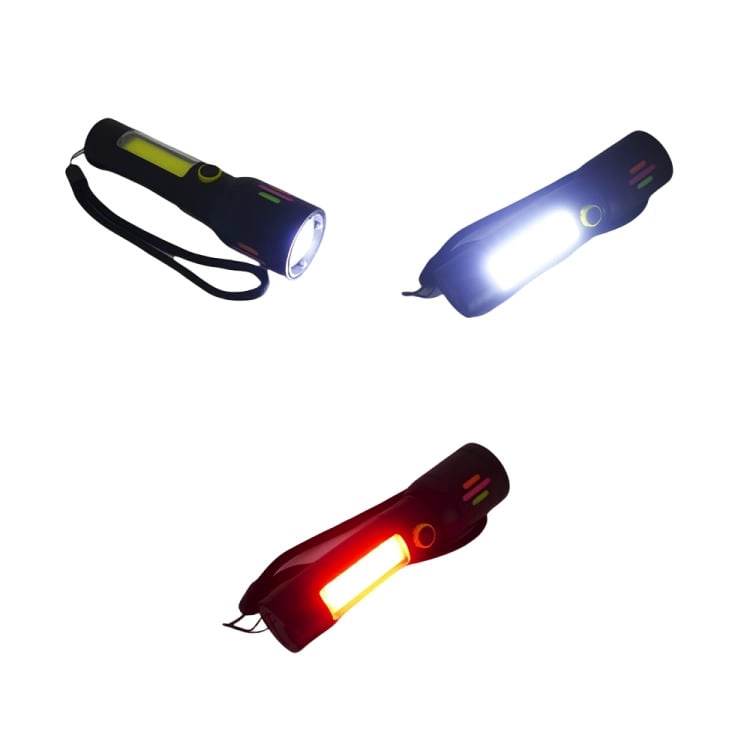 LINTERNA LED TACTICA RECARGABLE BALIZA NEGRO - 1
