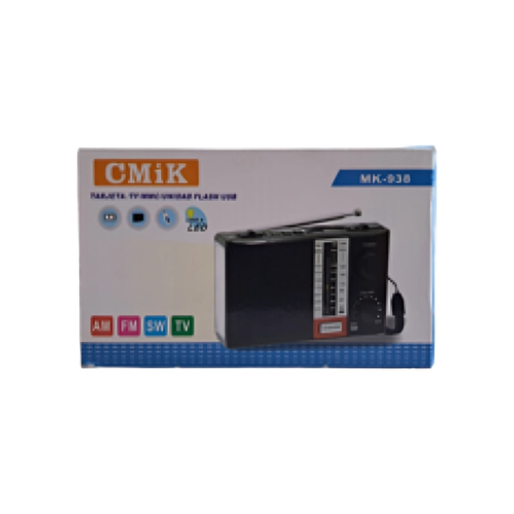 RADIO PARLANTE ANALOGICO PORTABLE CMIK MK-938 AM/FM/SW USB - 2