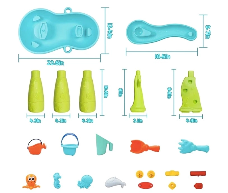 JUEGO DE PLAYA INFANTIL DE 18 PIEZAS - 4