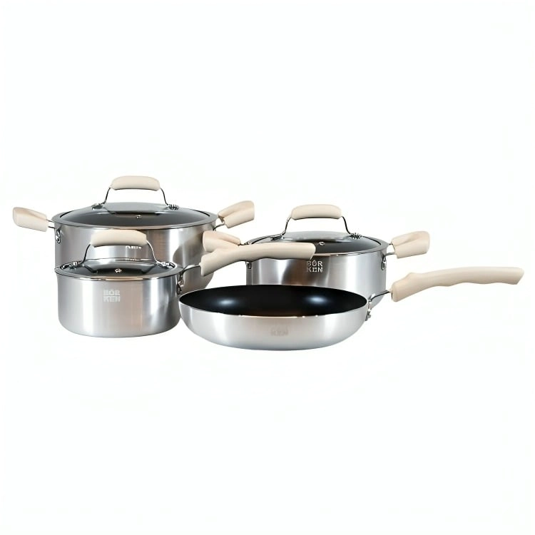 BATERIA DE COCINA 7 PIEZAS GALAXY BONE BÖRKEN - 1