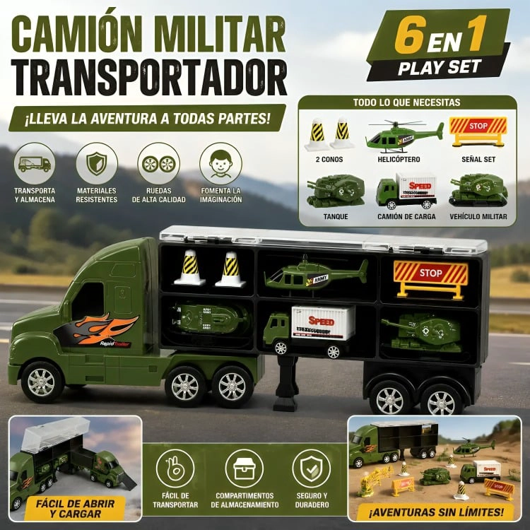 CAMION TRANSPORTADOR DE VEHICULOS Y MAT - 3