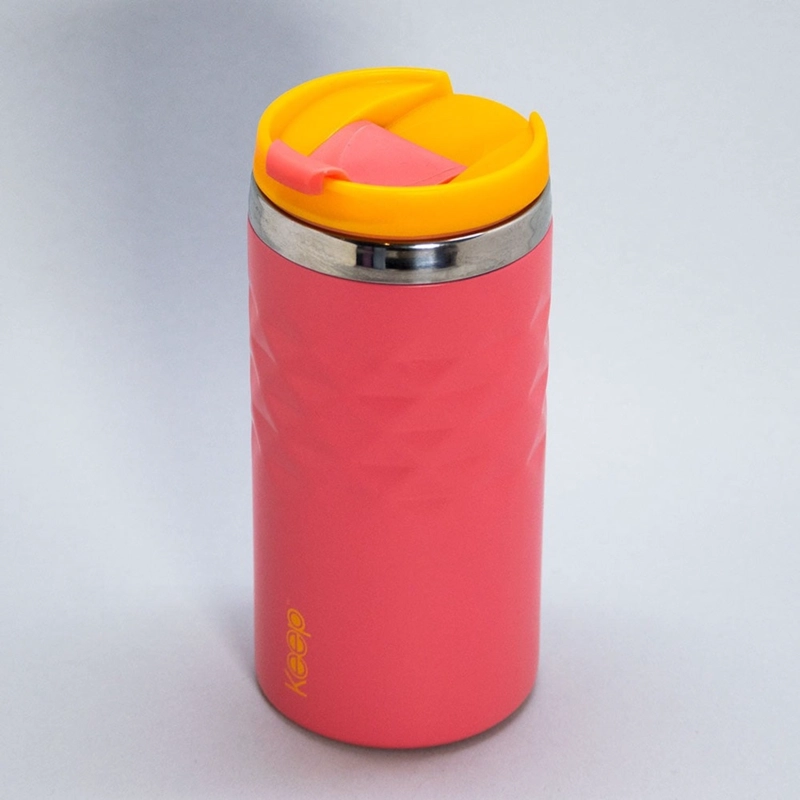 MUG DIAMOND DOBLE PARED 350ML KEEP ROSADO - 2