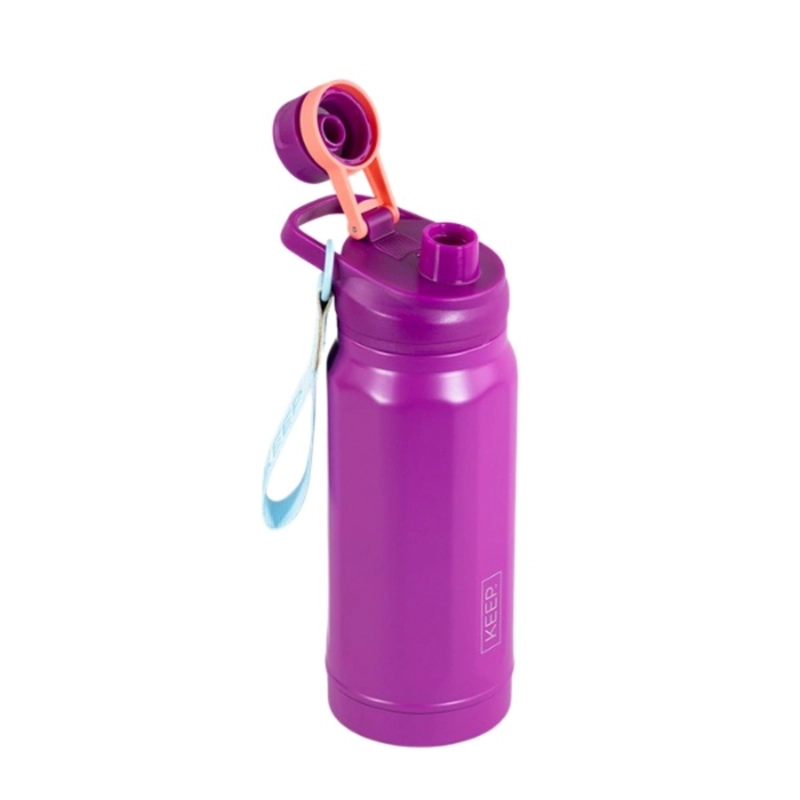 BOTELLA INSULADA STRAP 650ML FLASK KEEP MORADO - 4