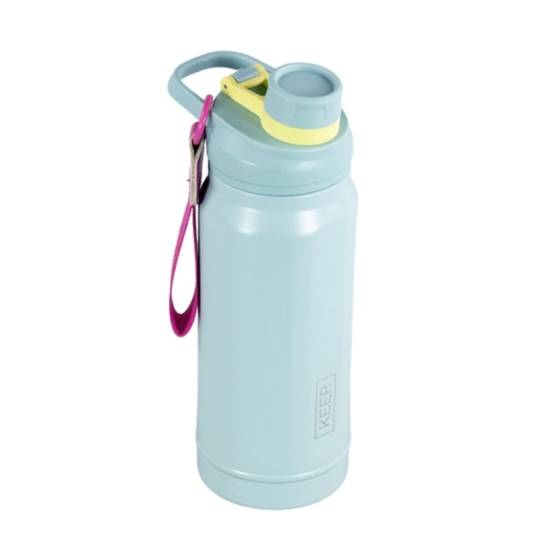 BOTELLA INSULADA STRAP 650ML FLASK KEEP CELESTE - 3