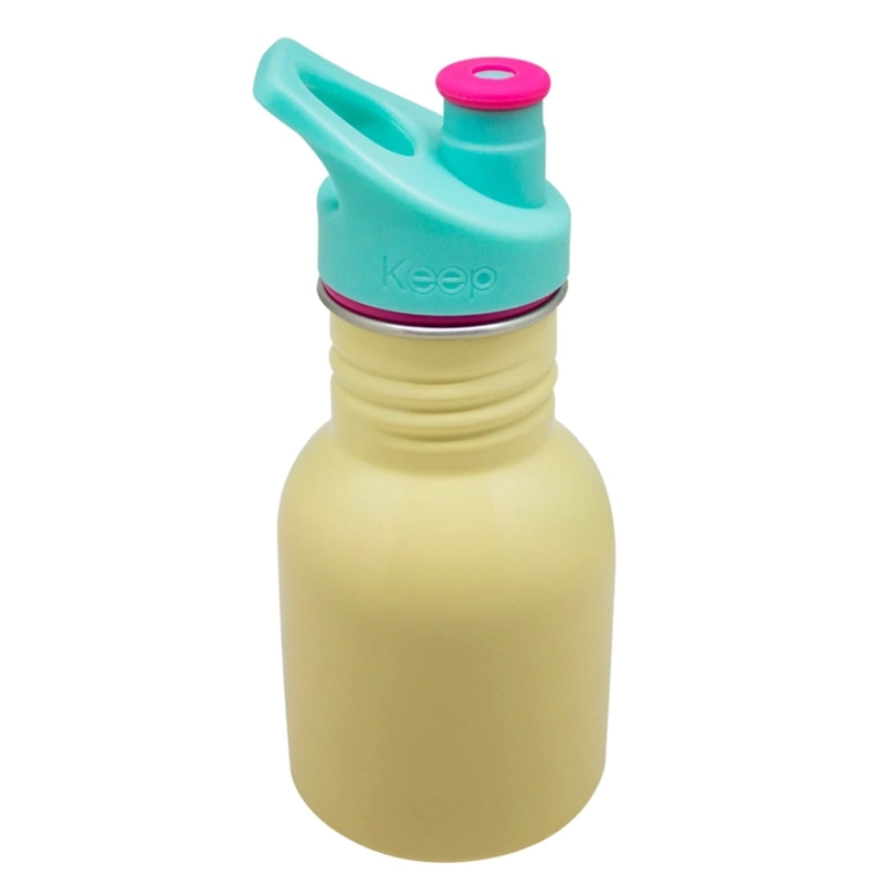 BOTELLA METALICA 335ML KEEP KIDO AMARILLO - 1