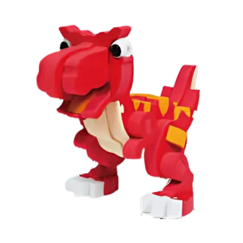 BLOQUES DE CONSTRUCCION DE EVA 3D CARTOON T-REX (48PCS) - 1