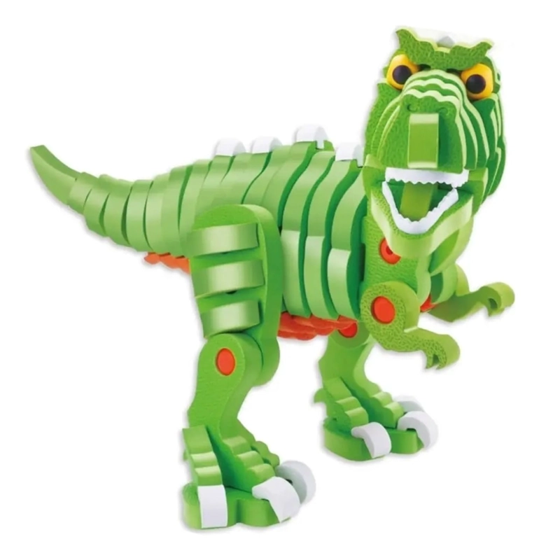 BLOQUES DE CONSTRUCCION DE EVA 3D T-REX (104PCS) - 2
