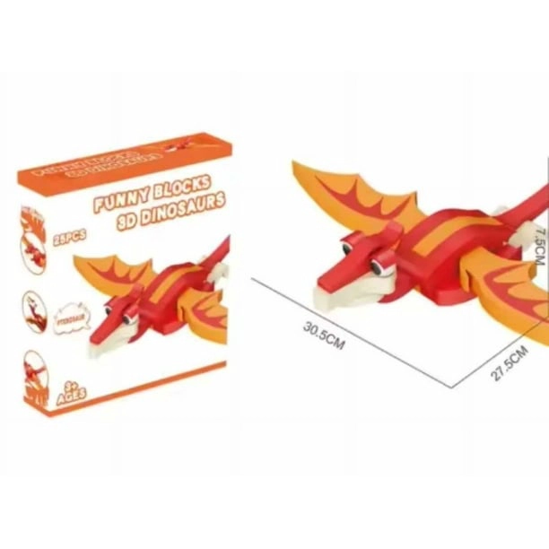 BLOQUES DE CONSTRUCCION EVA 3D PTEROSAUR (25PCS) - 2
