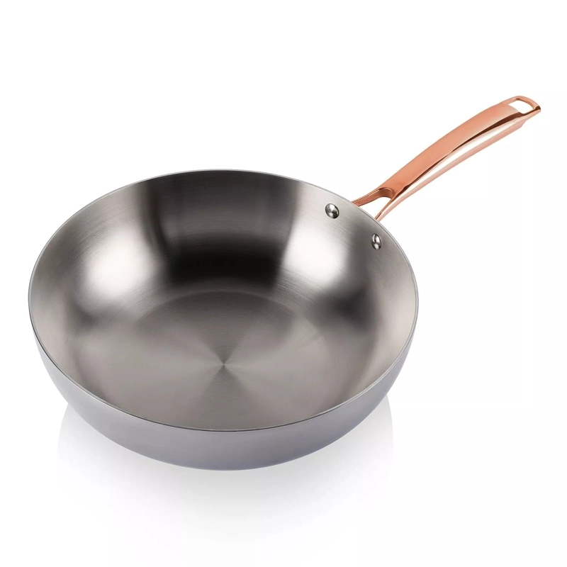 WOK CHEF DE 30 CM TH-MWK30I ACERO INOXIDABLE - 1