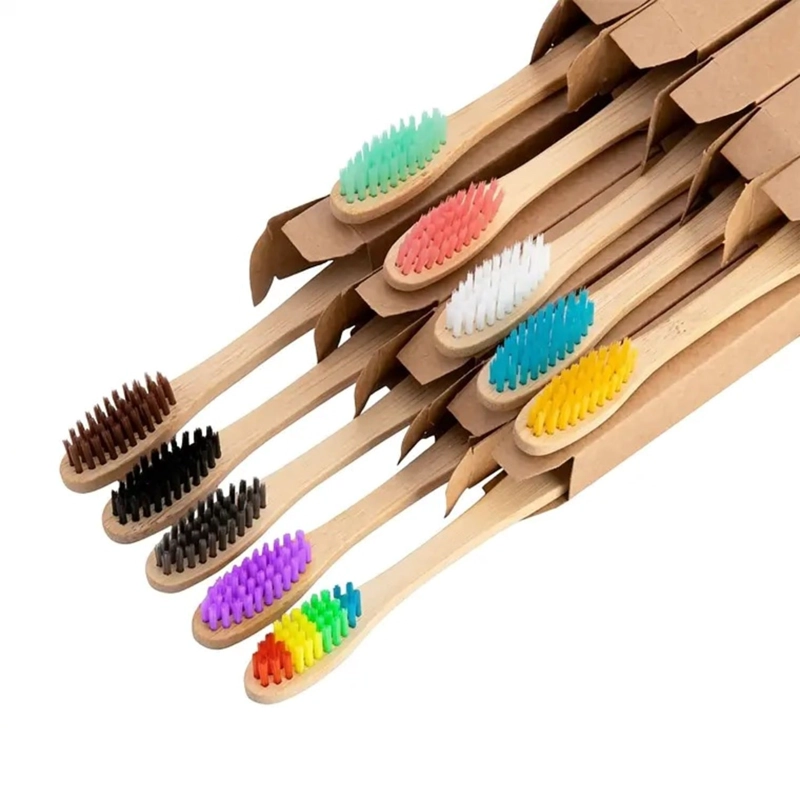 CEPILLO DE DIENTES BAMBU ADULTO PACK 10 UNIDADES ECOLOGICOS - 3