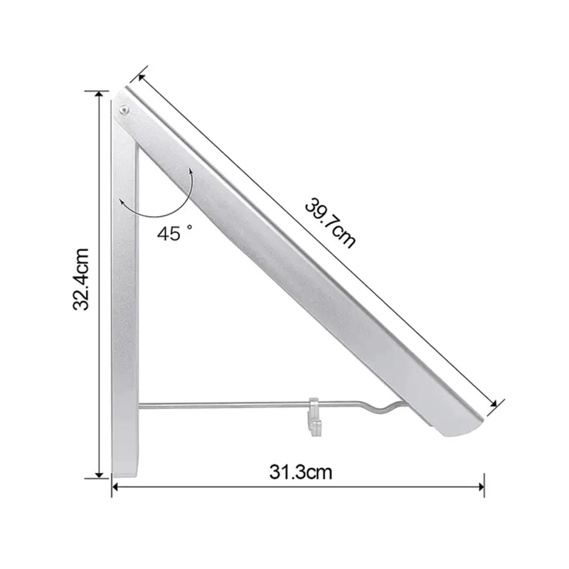 COLGADOR DE ROPA PLEGABLE TENDEDERO RETRACTIL MONTADO - 3