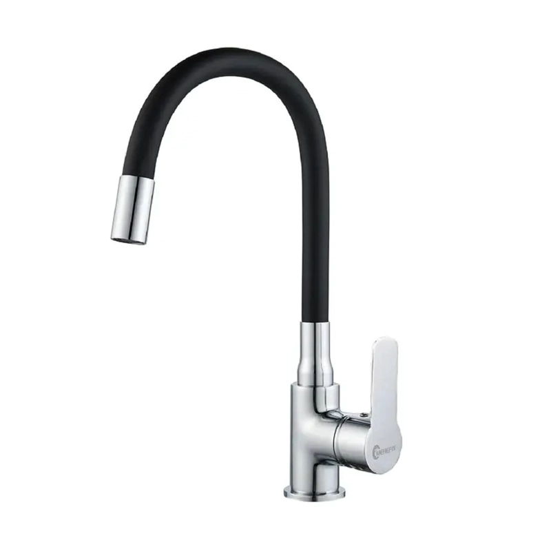 LLAVE MONOMANDO GRIFO DE LAVAPLATOS CUELLO FLEXIBLE DE 360 - 1