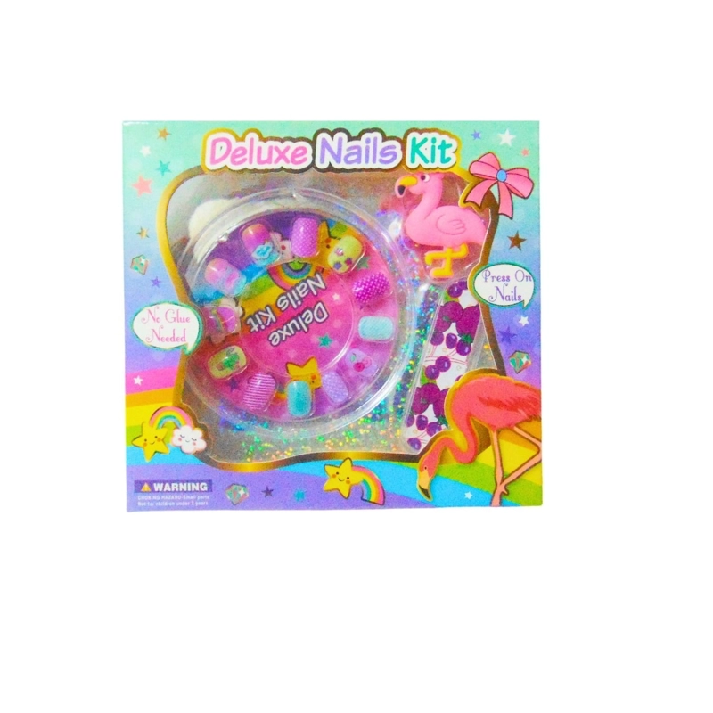 PACK X3 DELUXE NAILS KIT CHICO 18X15CM - 2