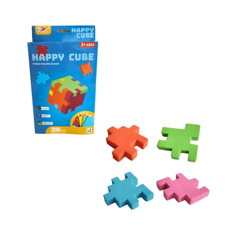 PACK X3 CUBO RUBIK ARMABLE DE 36PCS – MATERIAL EVA - 1