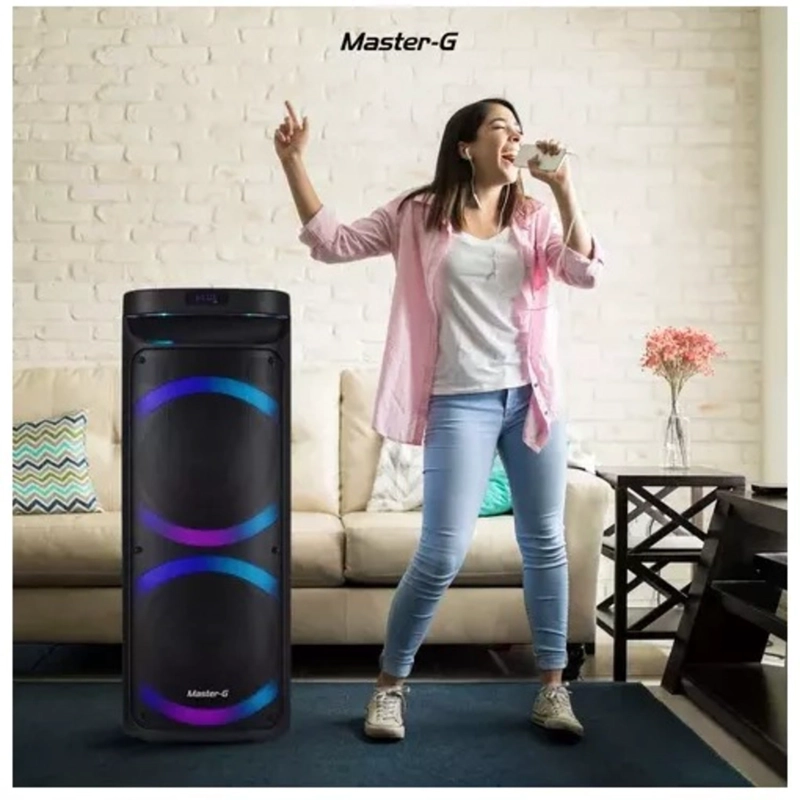 PARLANTE MASTER G KARAOKE BLUETOOTH 8 X2 60W - 4