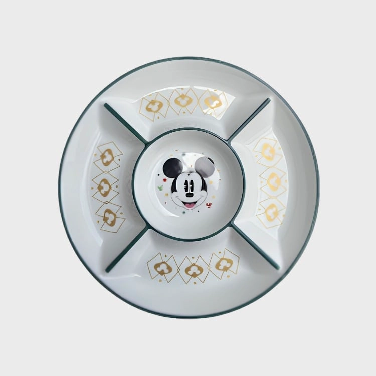 PLATO APERTITIVO DIVIDIDO NAVIDAD DISNEY CLASSIC - 1