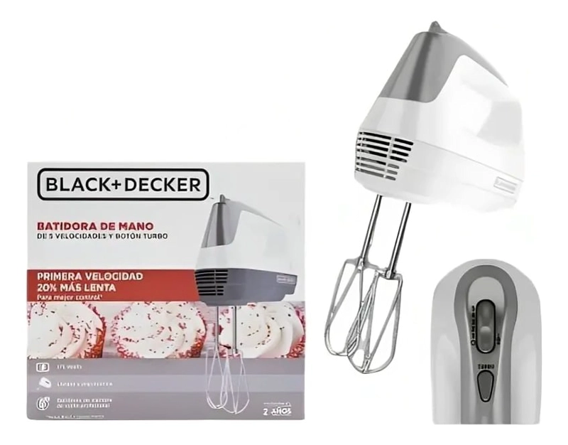 BATIDORA DE MANO VERTICAL TURBO 175W 5V MX1500CL BLACK+DECKER - 1