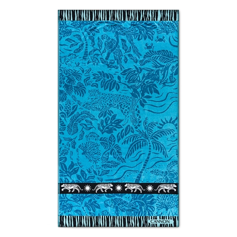 TOALLA DE PLAYA 420GR. 80×160 CM. JACQUARD / LIANA – CANNON - 2