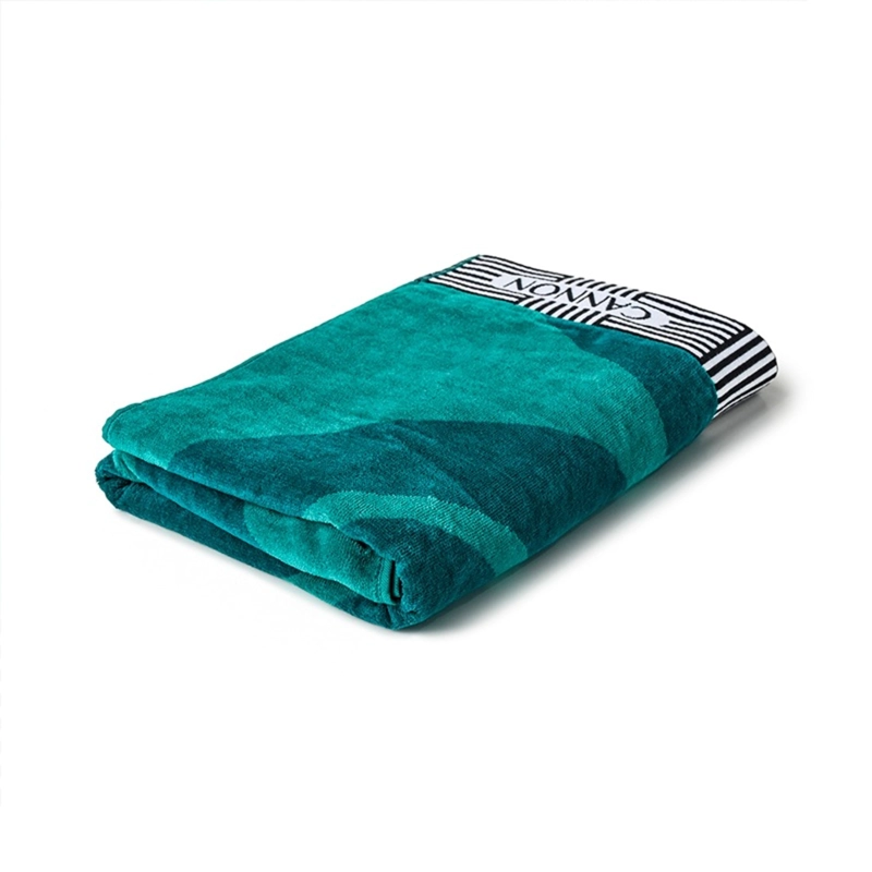 TOALLA DE PLAYA 420GR. 80×160 CM. JACQUARD / OLAS – CANNON - 1