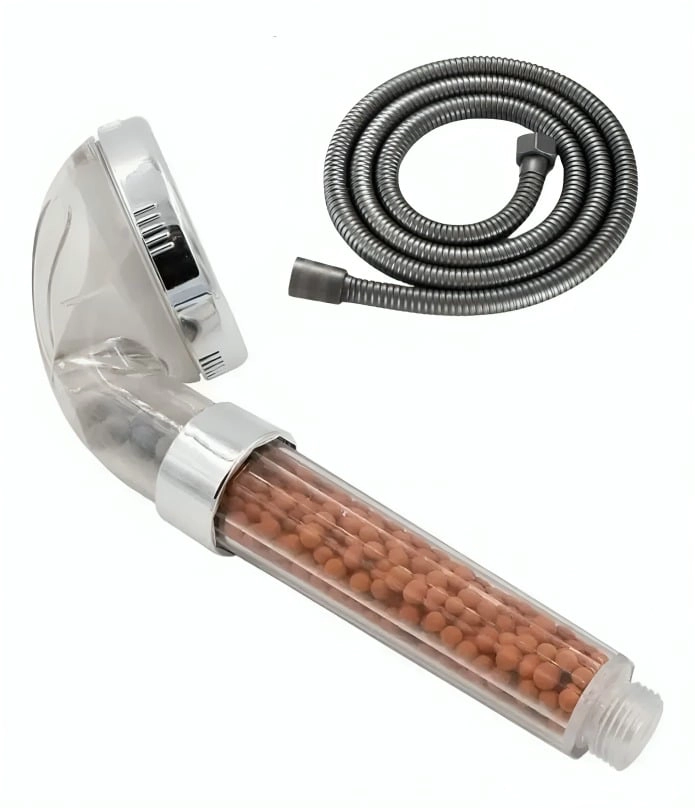 CABEZAL DE DUCHA ANTISARRO CON FLEXIBLE PARA BAÑO - 1