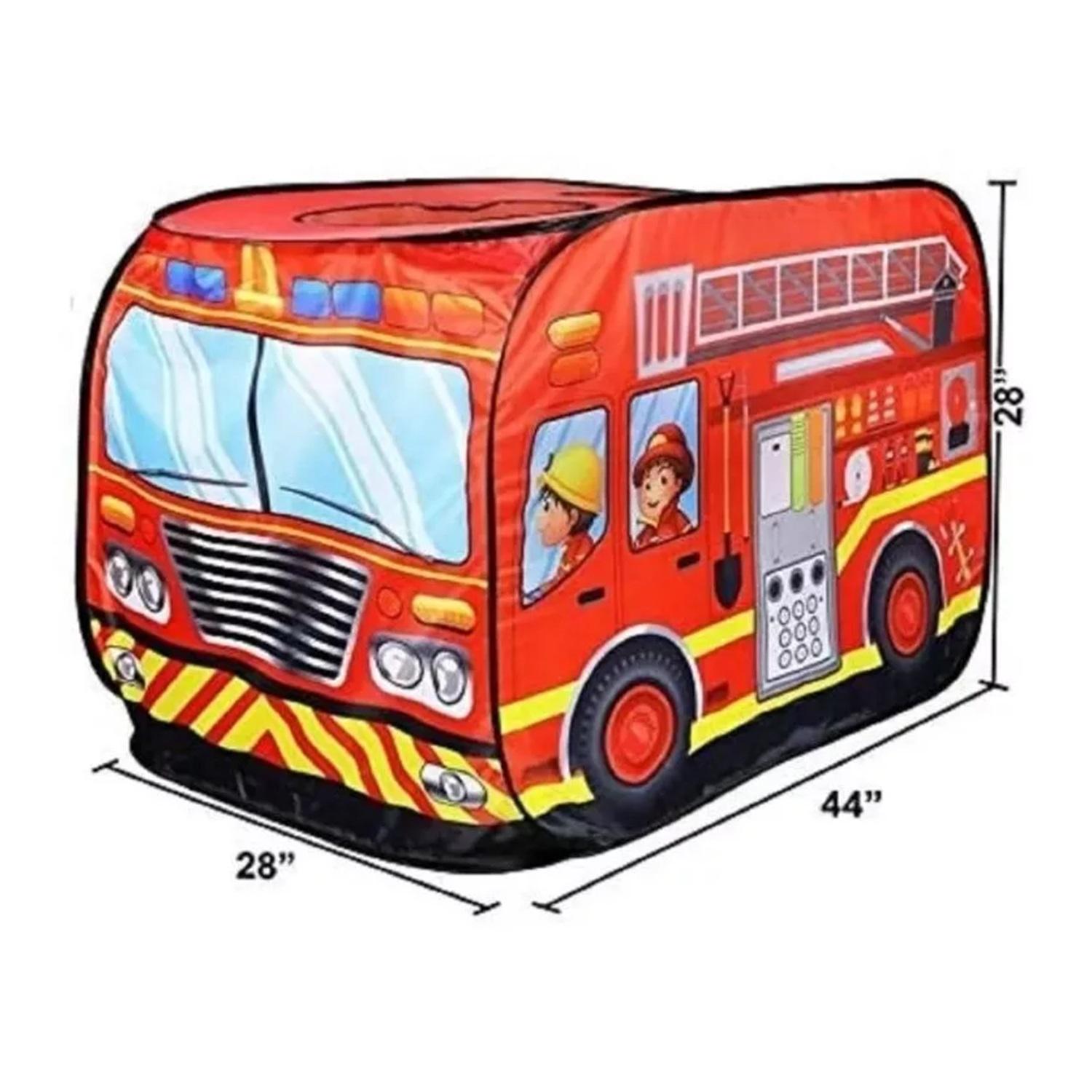 CARPA ARMABLE CENTRO JUEGOS DECO KIDS ROJO CAMIÓN BOMBEROS INFANTIL - 2