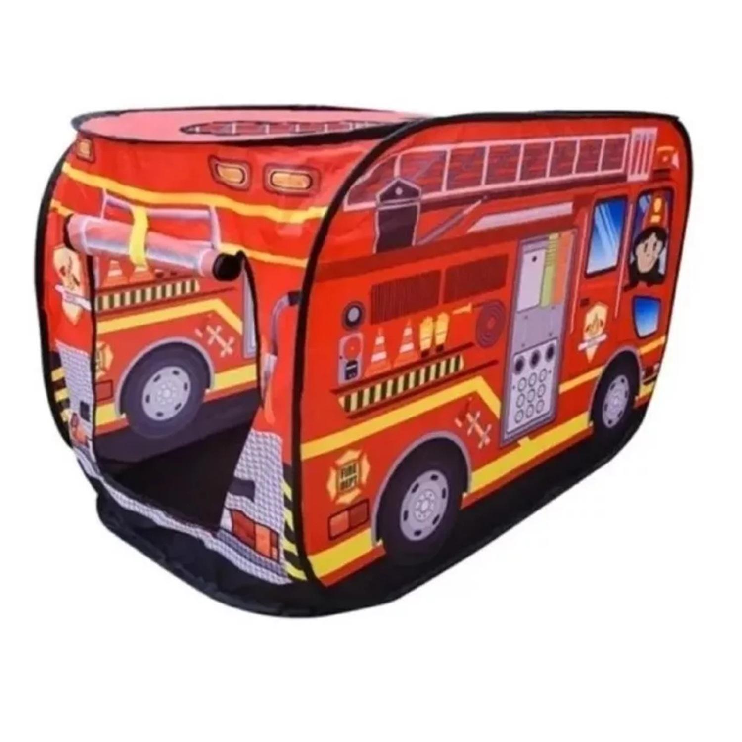 CARPA ARMABLE CENTRO JUEGOS DECO KIDS ROJO CAMIÓN BOMBEROS INFANTIL - 3