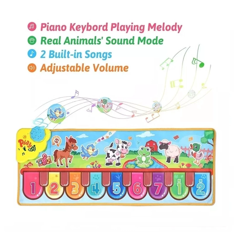 ALFOMBRA DECO KIDS MUSICAL PIANO INFANTIL BATERÍA - 4