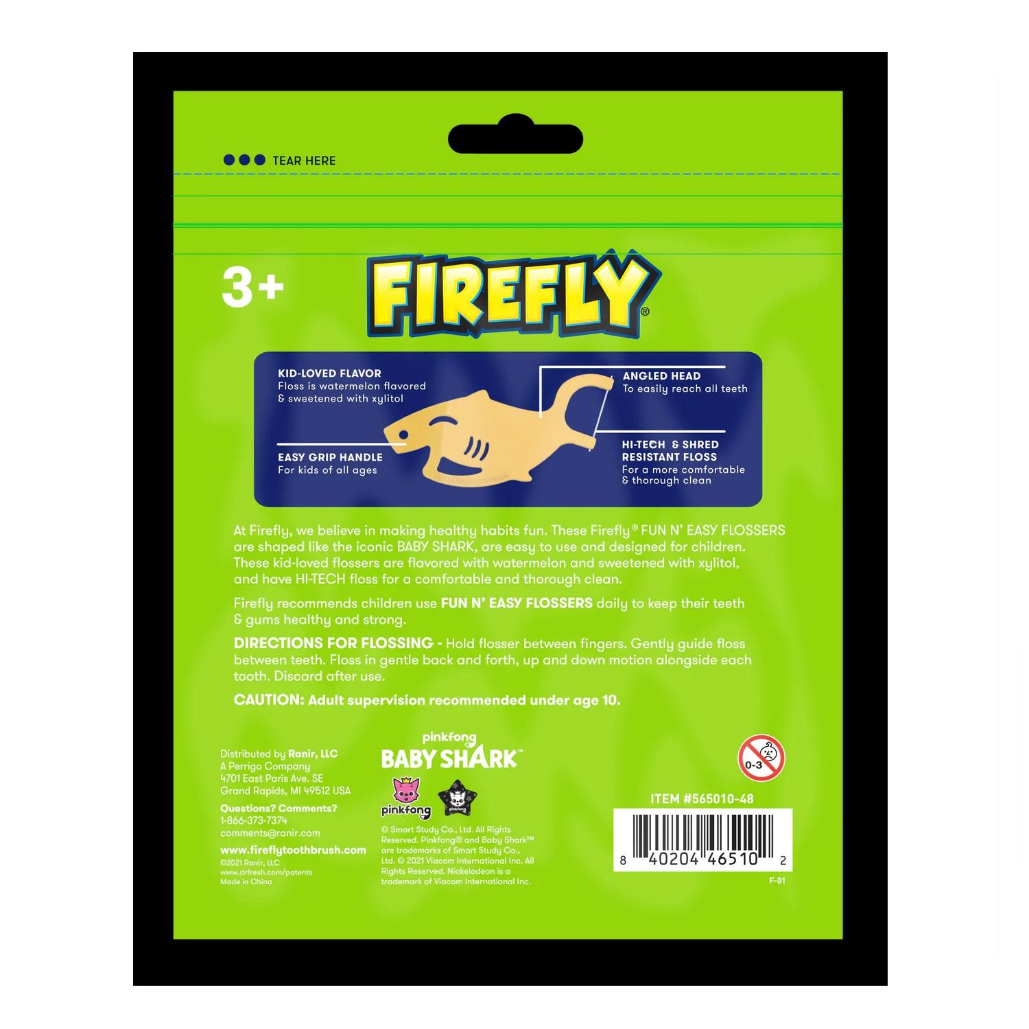 HILO DENTAL DECO KIDS DESECHABLE BABY SHARK FLOSSERS - 3