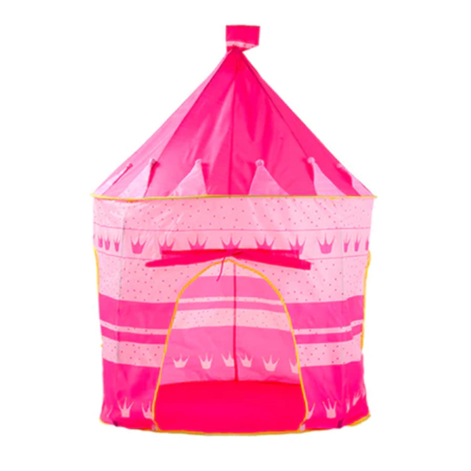 CARPA CASTILLO INFANTIL DECO KIDS HOGAR ROSADA - 1